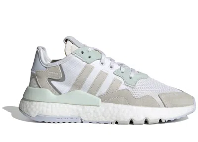 Pre-owned Adidas Originals Nite Jogger (women's) Sneakers In Cloud White/ Ice Mint/ Aero Blue In Multi