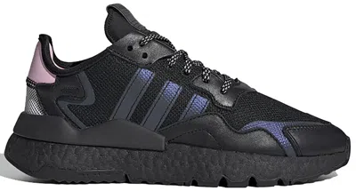 Pre-owned Adidas Originals Nite Jogger (women's) Sneakers In Core Black/true Pink/cloud White