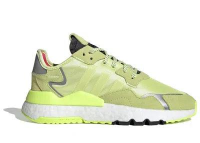 Pre-owned Adidas Originals Nite Jogger (women's) Sneakers In Semi Frozen Yellow/ Semi Frozen Yellow/ Hi
