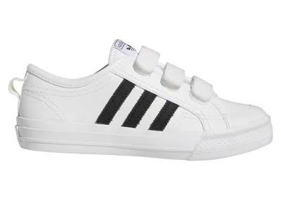 Pre-owned Adidas Originals Nizza Comfort White Black Sneakers In Cloud White/core Black In Multi