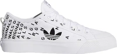 Pre-owned Adidas Originals Nizza Trefoil (women's) Sneakers In Cloud White/core Black