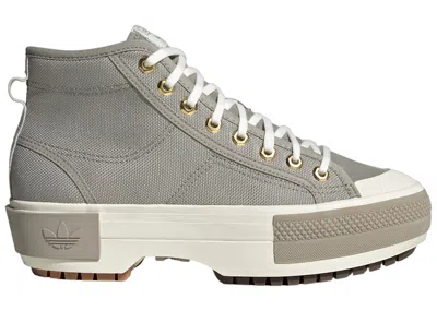 Pre-owned Adidas Originals Nizza Trek Grey (women's) Sneakers In Feather Grey/grey One/light Brown In Multi