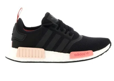 Pre-owned Adidas Originals Nmd R1 Black Peach (women's) Sneakers In Core Black/peach Pink