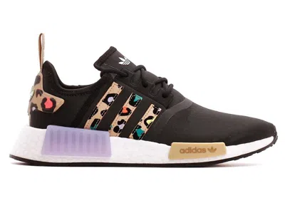 Pre-owned Adidas Originals Nmd R1 Black Purple Leopard (women's) Sneakers In Core Black/pale Nude/purple Tint