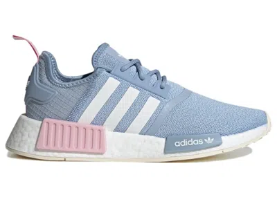 Pre-owned Adidas Originals Nmd R1 Blue Pink (women's) Sneakers In Cloud White