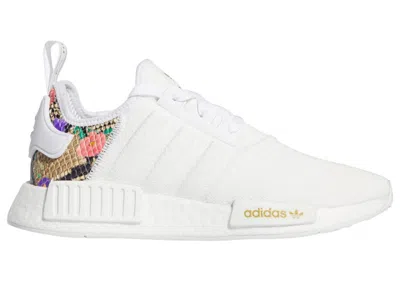 Pre-owned Adidas Originals Nmd R1 Floral (women's) Sneakers In Cloud White/scarelet Red