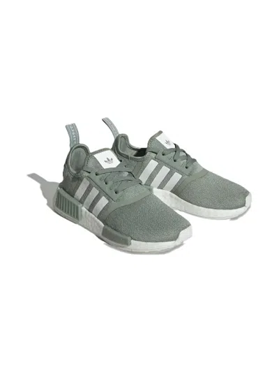 Adidas Originals Kids' Nmd R1 J Striped Sneakers In Green