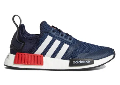 Pre-owned Adidas Originals Nmd R1 Sneakers In Collegiate Navy Blue/cloud White/scarelet Red