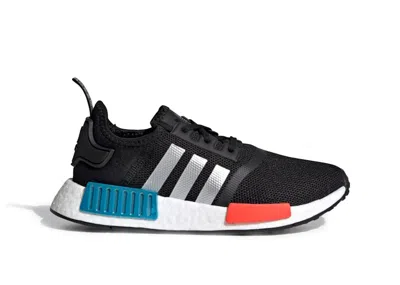 Pre-owned Adidas Originals Nmd R1 Sneakers In Core Black/silver Metallic/solar Red
