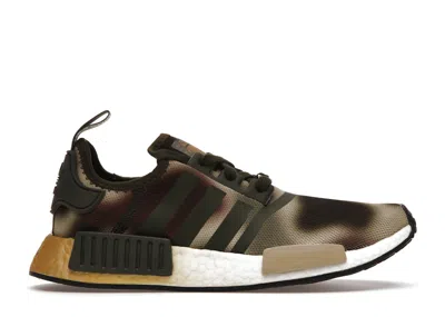 Pre-owned Adidas Originals Nmd R1 Star Wars Princess Leia (women's) Sneakers In Night Cargo/brown/gold Metallic In Multi