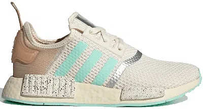 Pre-owned Adidas Originals Nmd R1 Star Wars The Mandalorian The Child (women's) Sneakers In Cream White/pale Nude/clear Mint In Multi