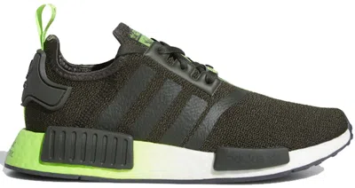 Pre-owned Adidas Originals Nmd R1 Star Wars Yoda (youth) Sneakers In Legend Earth/solar Green