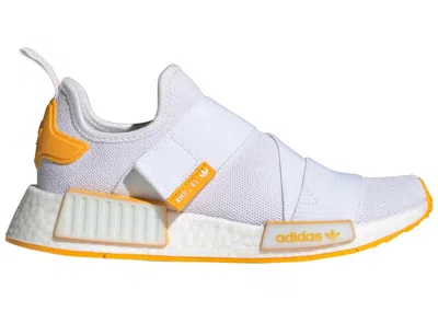 Pre-owned Adidas Originals Nmd R1 Strap (women's) Sneakers In Cloud White/collegiate Gold
