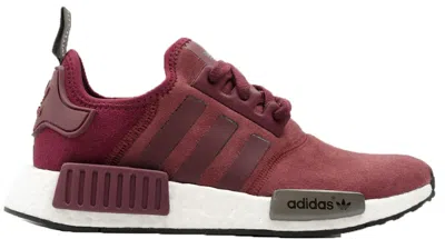 Pre-owned Adidas Originals Nmd R1 Suede (women's) Sneakers In Maroon/solid Grey