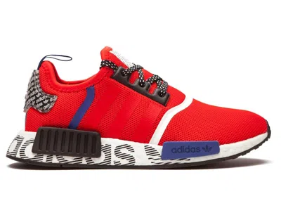 Pre-owned Adidas Originals Nmd R1 Transmission Pack (youth) Sneakers In Active Red/core Black/collegiate Royal