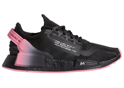 Pre-owned Adidas Originals Nmd R1 V2 Damian Lillard Sneakers In Core Black/rose Tone/cloud White In Multi