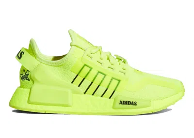 Pre-owned Adidas Originals Nmd R1 V2 Sneakers In Solar Yellow/core Black/cloud White In Multi