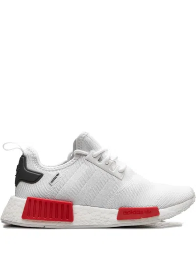 Adidas Originals Nmd R1 "vivid Red" Sneakers In Gray