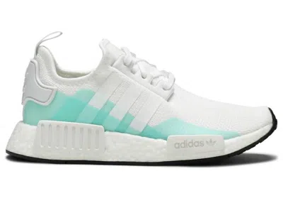 Pre-owned Adidas Originals Nmd R1 White Sneakers In Cloud White/clear Mint