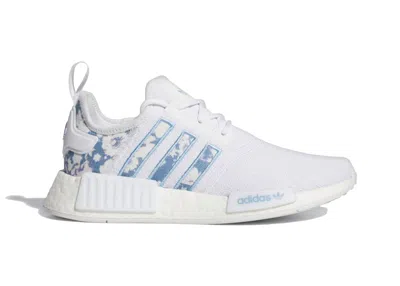 Pre-owned Adidas Originals Nmd R1 White (women's) Sneakers In Cloud White/ambient Sky Blue