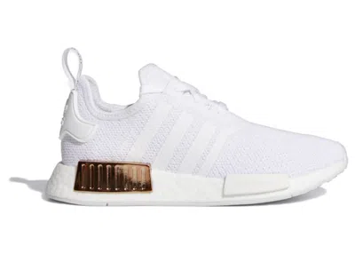 Pre-owned Adidas Originals Nmd R1 White (women's) Sneakers In Cloud White/copper Metallic
