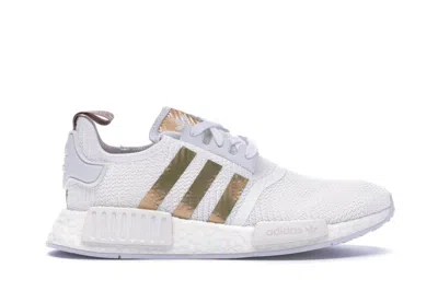 Pre-owned Adidas Originals Nmd R1 (women's) Sneakers In Cloud White/copper Metallic/ash Pearl