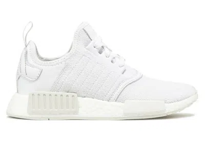 Pre-owned Adidas Originals Nmd R1 (women's) Sneakers In Cloud White/orbit Grey/gold Metallic