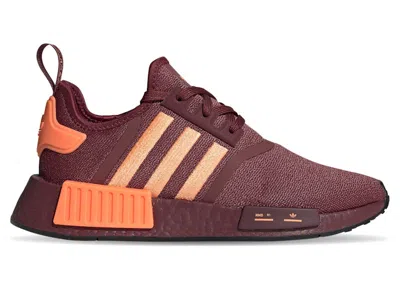 Pre-owned Adidas Originals Nmd R1 (women's) Sneakers In Shadow Red/beam Orange/core Black