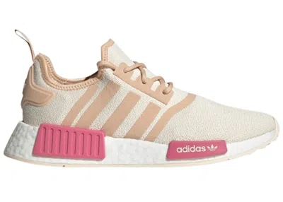 Pre-owned Adidas Originals Nmd R1 (women's) Sneakers In Wonder White/halo Blush/cloud White In Multi