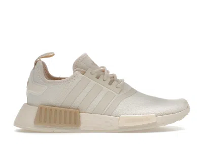 Pre-owned Adidas Originals Nmd R1 (women's) Sneakers In Wonder White/wonder Gold Met.