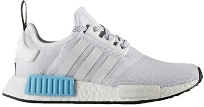 Pre-owned Adidas Originals Nmd R1 (youth) Sneakers In Footwear White/bright Cyan In Multi