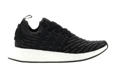 Pre-owned Adidas Originals Nmd R2 Black (women's) Sneakers In Core Black/pink