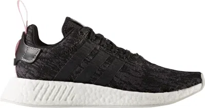 Pre-owned Adidas Originals Nmd R2 Black (women's) Sneakers In Core Black/wonder Pink