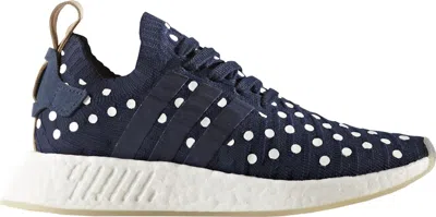 Pre-owned Adidas Originals Nmd R2 Ronin Polka Dot (women's) Sneakers In Collegiate Navy Blue/footwear White