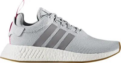 Pre-owned Adidas Originals Nmd R2 (women's) Sneakers In Grey/shock Pink