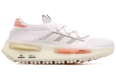 Pre-owned Adidas Originals Nmd S1 White (women's) Sneakers In Cloud White/off White/coral Fusion In Multi