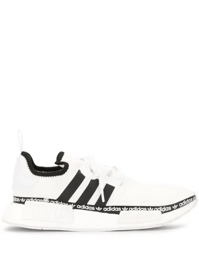 Adidas Originals Nmd_r1 Knitted Sneakers In White