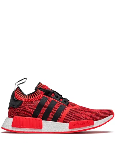 Adidas Originals Nmd_r1 Primeknit "a.i. Camo Pack" Sneakers In Red