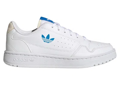 Pre-owned Adidas Originals Ny 90 Sneakers In Cloud White/blue Rush/ecru Tint