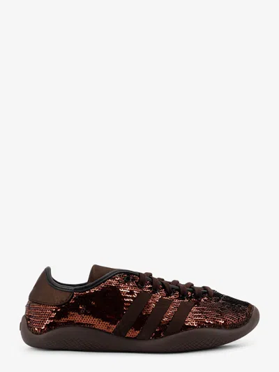 Adidas Originals Nylon Sneakers With All-over Sequins In Brown