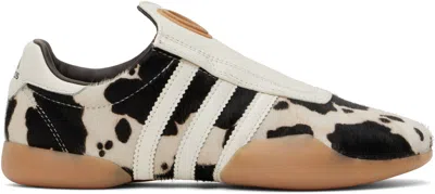 Adidas Originals Off-white & Brown Taekwondo Mei Sneakers In Off White / Gum 2