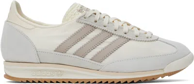 Adidas Originals Off-white & Taupe Sl 72 Og Sneakers In Off White / Wonder T