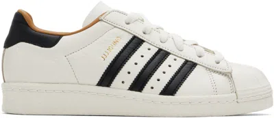 Adidas Originals Off-white Jjjjound Edition Superstar 82 Sneakers In Off White/core Black