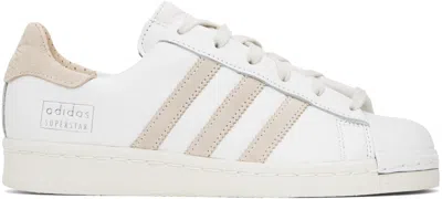 Adidas Originals Off-white Superstar Lux Sneakers In White/off White