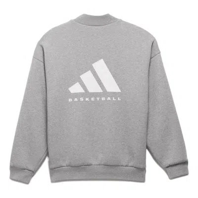 Adidas Originals One Basketball Heather Sweatshirt In Gray