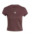 Adidas Originals Open-necked Black Shirt In Red