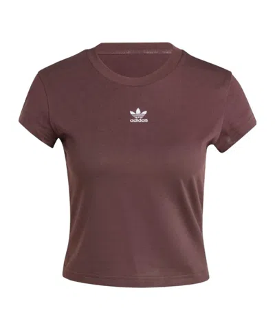 Adidas Originals Open-necked Black Shirt In Red