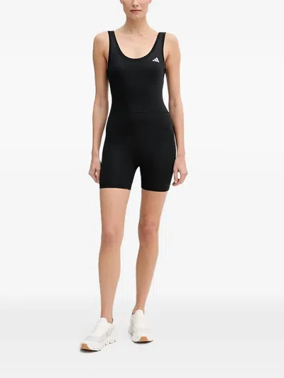 Adidas Originals Optime Essentials Logo-detail Bodysuit In Black
