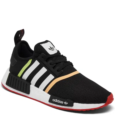 Adidas Originals Originals Big Kids Nmd R1 Casual Sneakers From Finish Line In Core Black,white