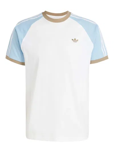 Adidas Originals Originals Cali Raglan Sleeves T-shirt In White